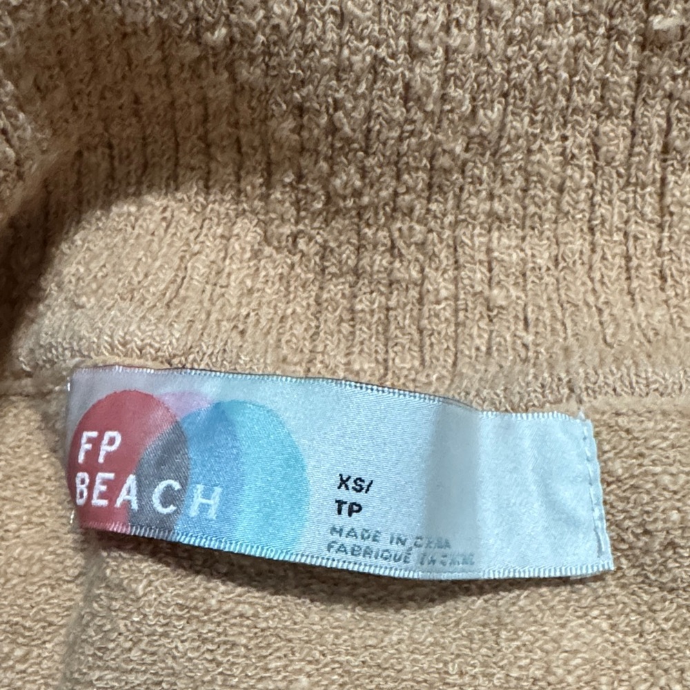 Free People Off-Shoulder Camel Sweater - Picture 4 of 4